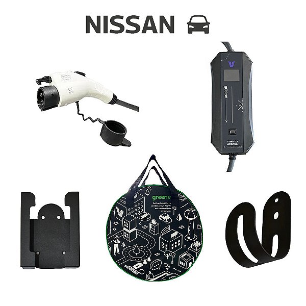 Kit acessórios de carregamento para carro elétrico Nissan