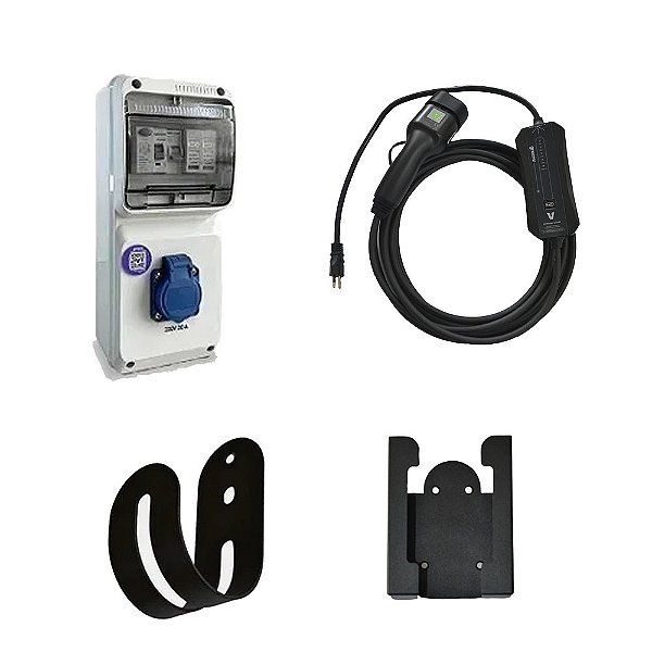 Kit Safety - Quadro de Proteção + Carregador e Suporte 3,6kW