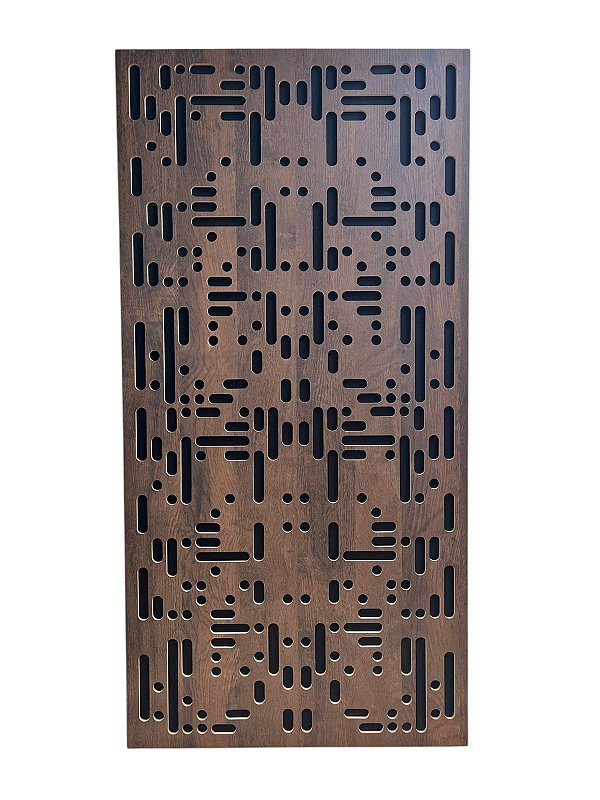 Painel acústico absorção e difusão Fuzion 120 x 60 x 07cm