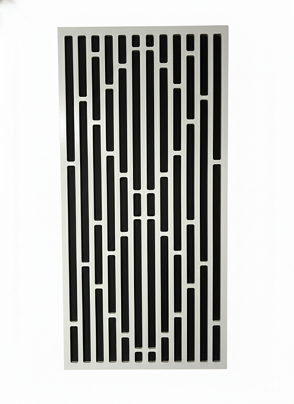 Painel acústico absorção e difusão Line 120 x 60 x 07cm