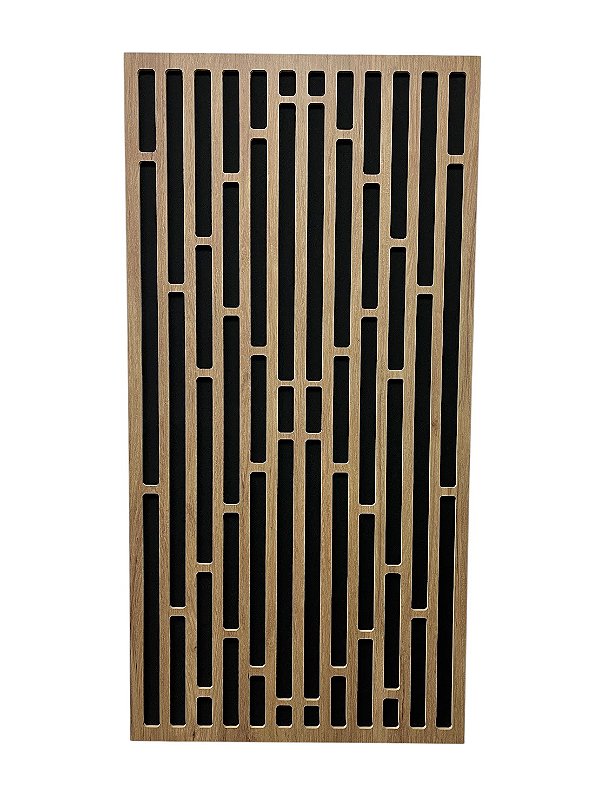 Painel acústico absorção e difusão Line 120 x 60 x 07cm