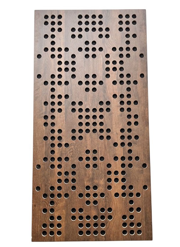 Painel acústico absorção e difusão Mandala 120 x 60 x 07cm