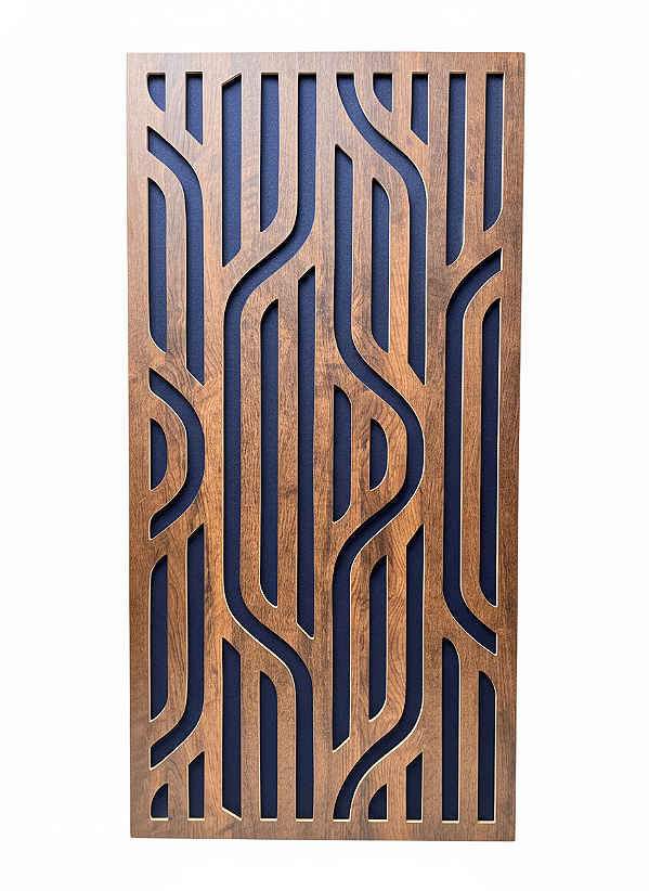 Painel acústico absorção e difusão Tribal 120 x 60 x 07cm