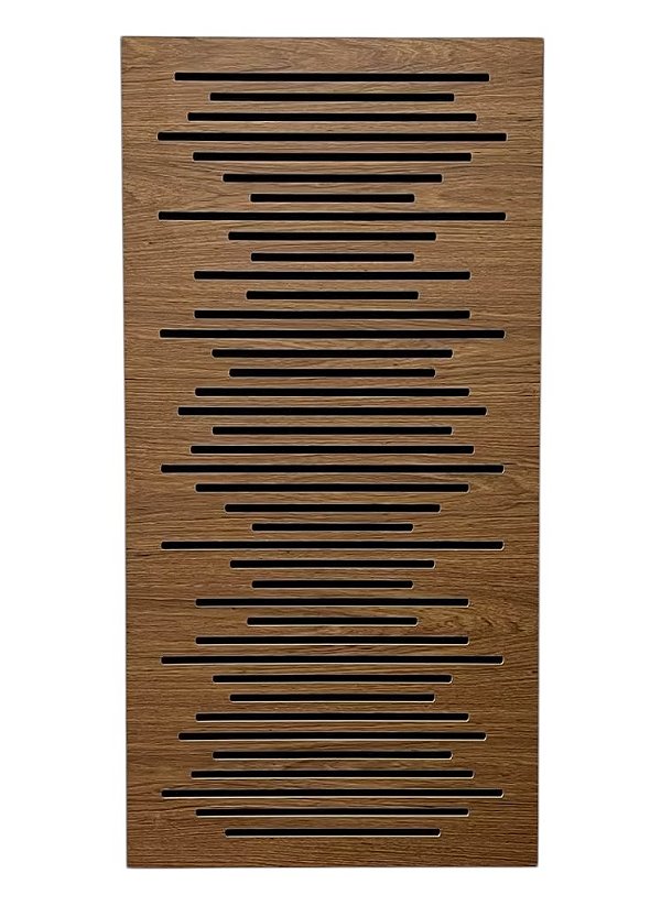 Painel acústico absorção e difusão Wave 120 x 60 x 07cm
