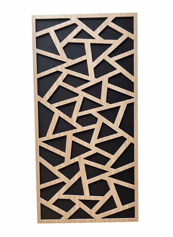 Painel Acústico Absorção e Difusão Triangulo – Peça Única