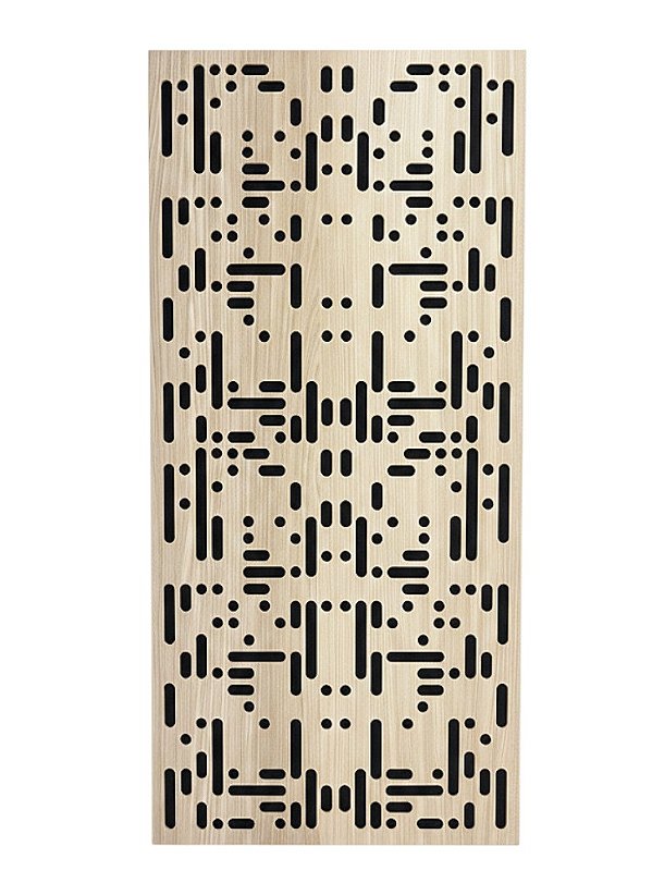 Painel Acústico Absorção e Difusão Fuzion – Peça Única