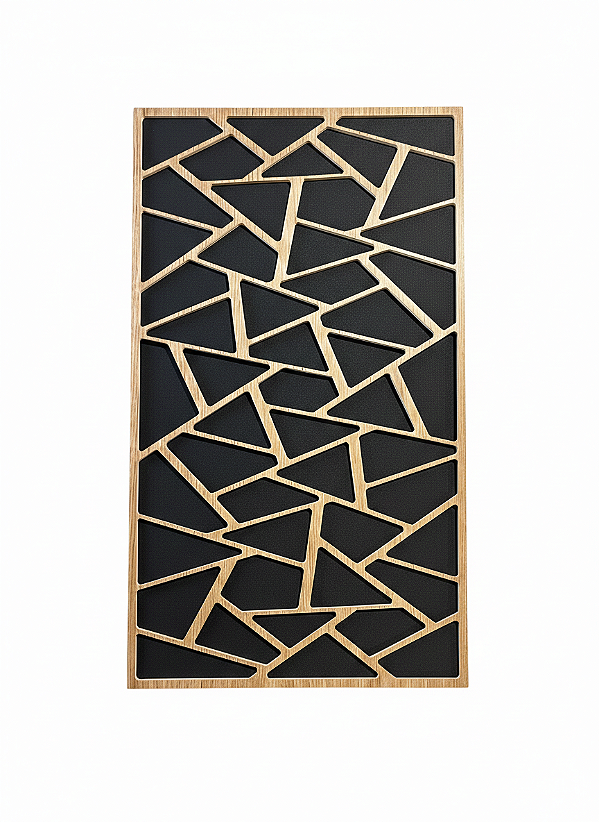 Painel Acústico Absorção e Difusão Triangulo – Peça Única