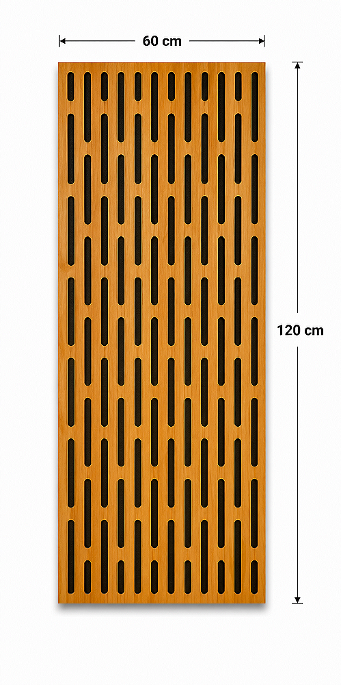 Painel acústico absorção e difusão Flow 120 x 60 x 07cm