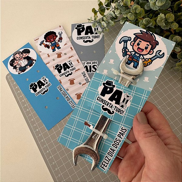 Card para Canetas, Lápis, ou Ferramentas Brinde Lembrancinha Dia dos Pais