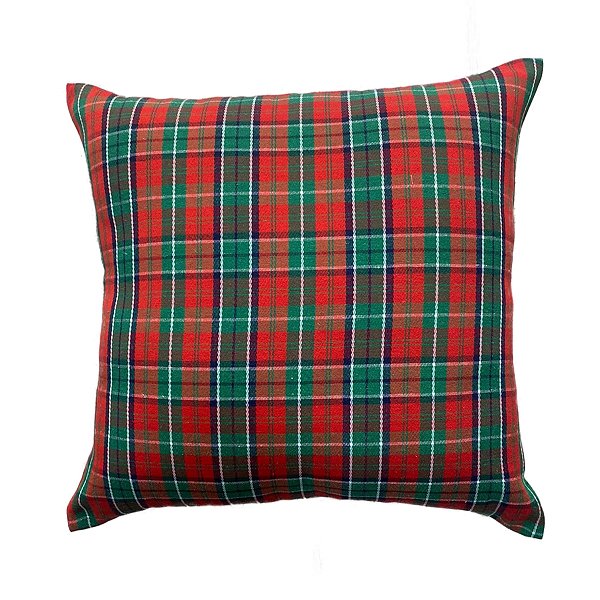 Capa de almofada Jacquard Fio Tinto - Xadrez Verde