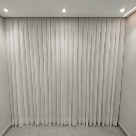 Cortina P/ Trilho - 2,50 A x 5,22 L - Linho gaze Off white + Microfibra