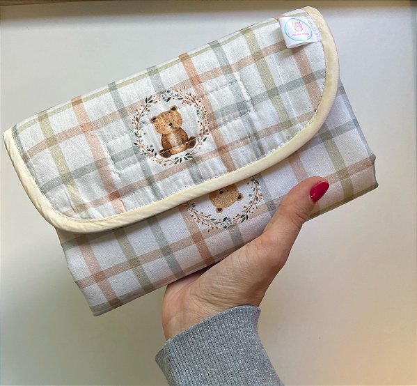 Trocador portátil acolchoado