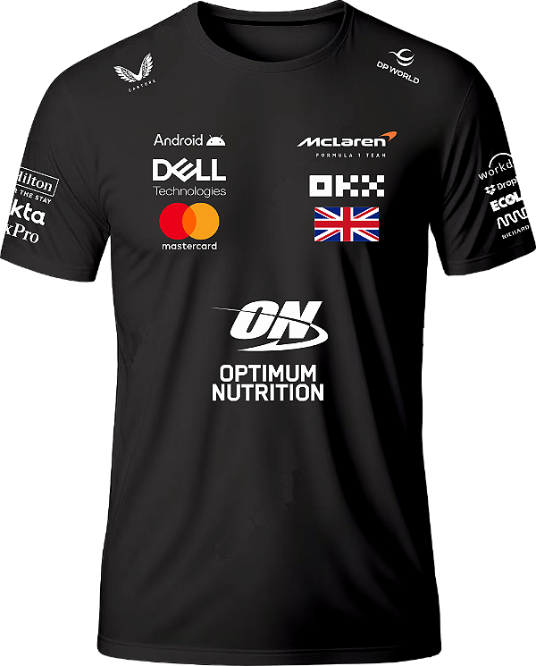 Camiseta Lando Norris McLaren F1 2025 Preta