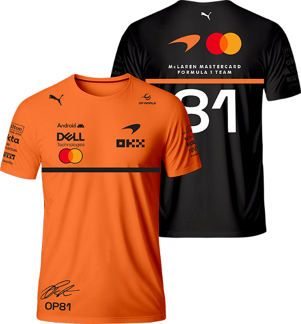 Camiseta Oscar Piastri McLaren F1 2026