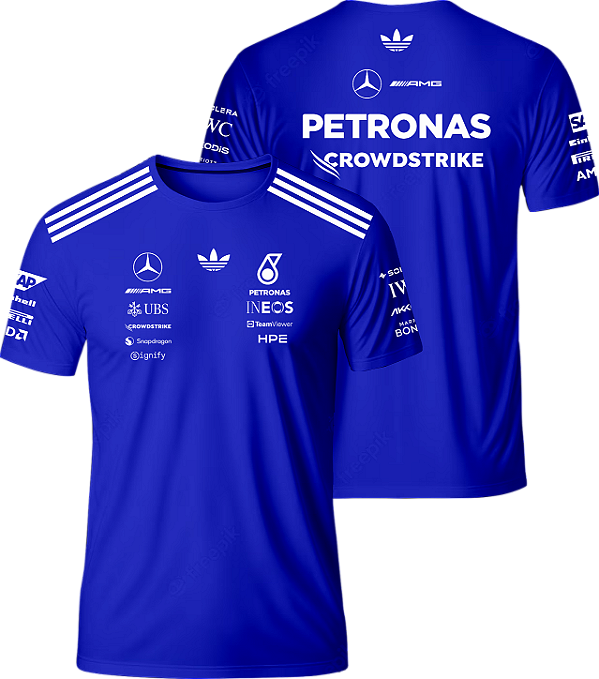 Camiseta Equipe Mercedes F1 2026 Blue
