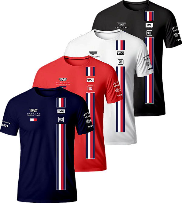 Camiseta Equipe Cadillac Stripe 2026
