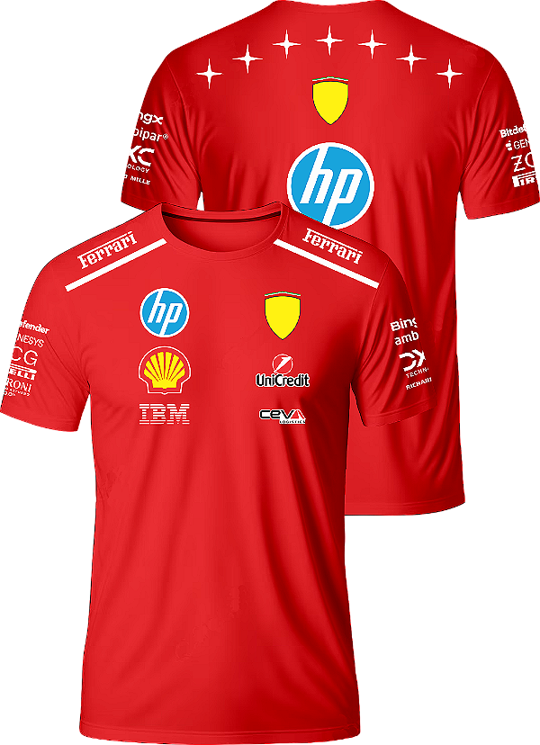 Camiseta F1 Hamilton Leclerc Monza 2026