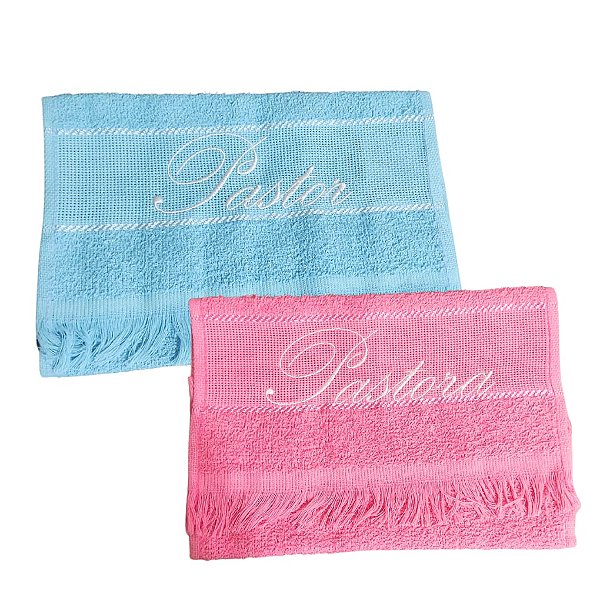 Kit Toalhinhas De Rosto Pastor E Pastora Lembrança Presente