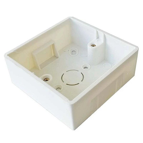 Caixa Interruptor Padrão Eu Uk 86x86mm Instalação Externa (Tipo Sistema X)