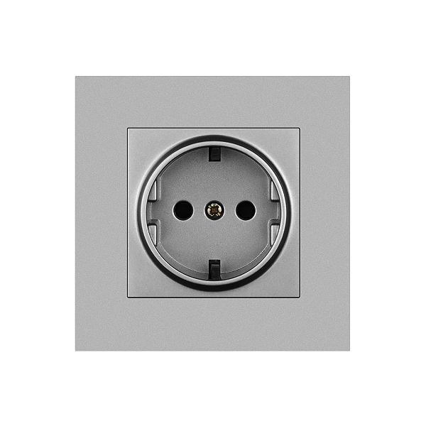 Tomada Premium de Embutir em Parede Padrão Europeu 86x86