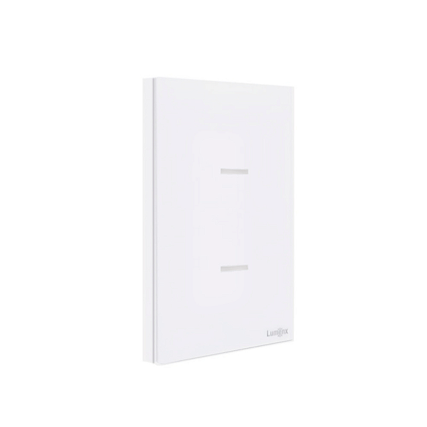 Interruptor Wi-fi Touch 2 Botões Vazado Fosco Wi-fi 4x2 Lumenx