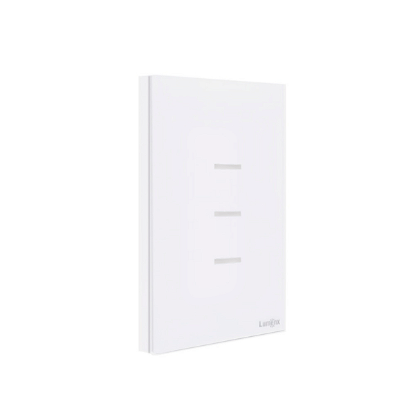 Interruptor Wi-fi Touch 3 Botões Vazado Fosco Wi-fi 4x2 Lumenx