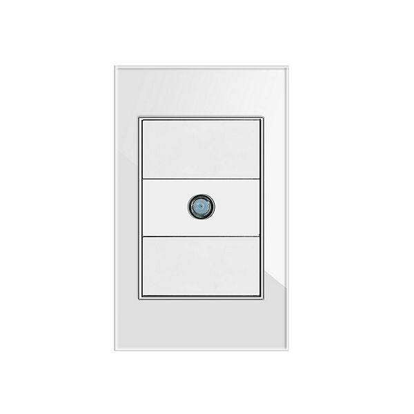 Espelho Coaxial TV Painel de Vidro 4x2