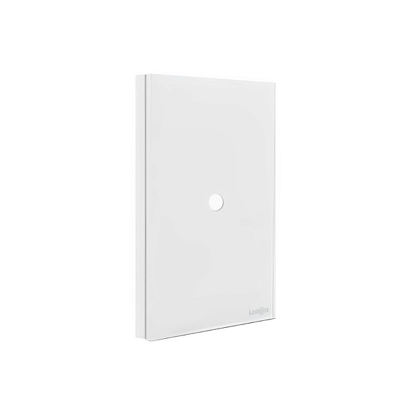 Placa com Furo Central Glass 4x2 Lumenx