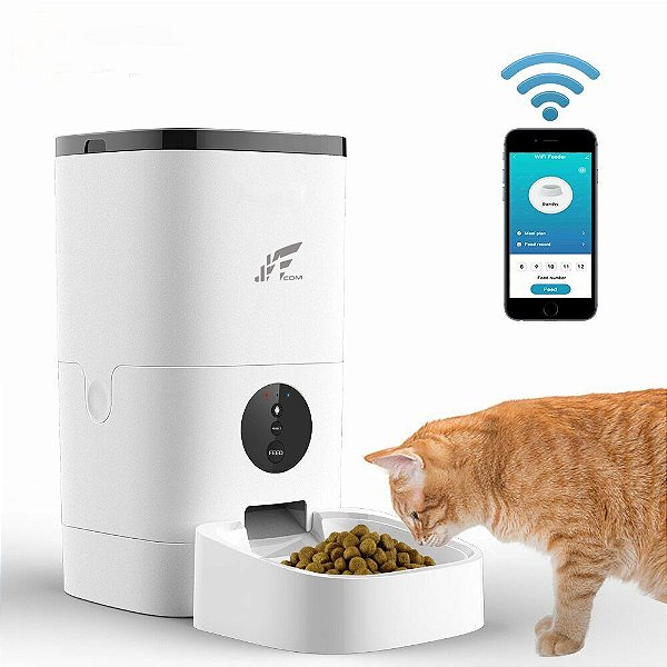 Alimentador Comedouro Inteligente Wifi Pet Programável Automático Alta Qualidade JWCOM