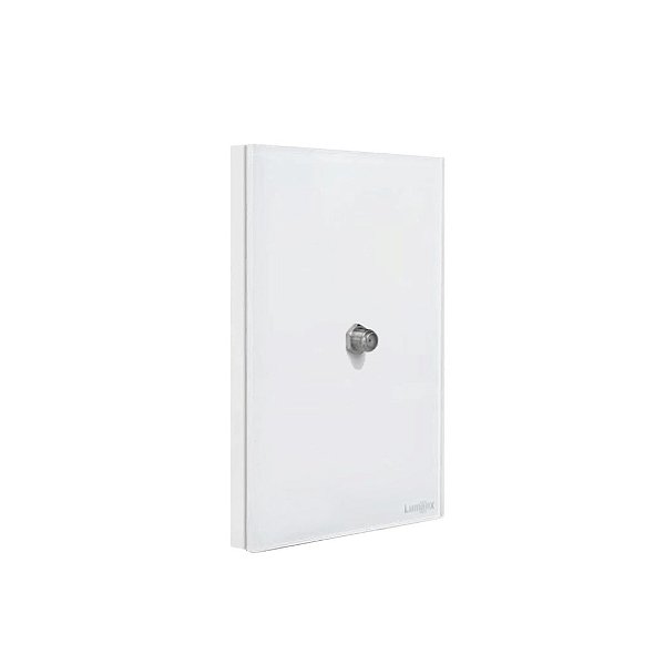 Placa Coaxial TV Espelho Glass 4x2 Lumenx