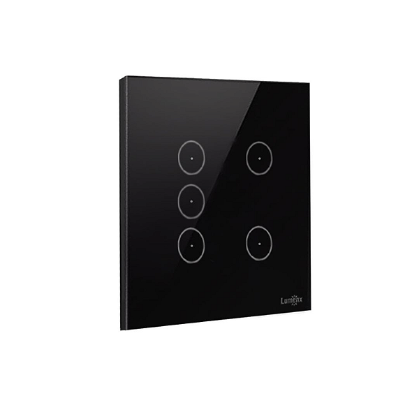 Interruptor Touch 5 Botões Lumenx 4x4