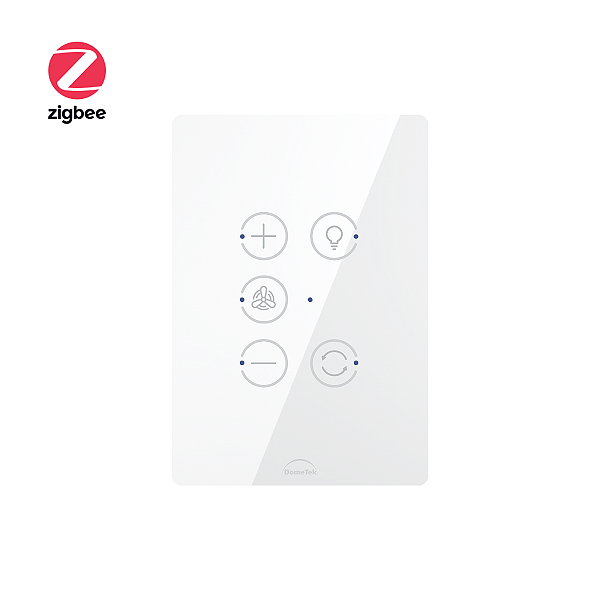 Interruptor Controlador De Ventilador Touch Zigbee Dometek