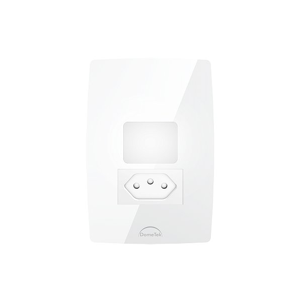 Luz de Emergência com Tomada 4x2 Dometek