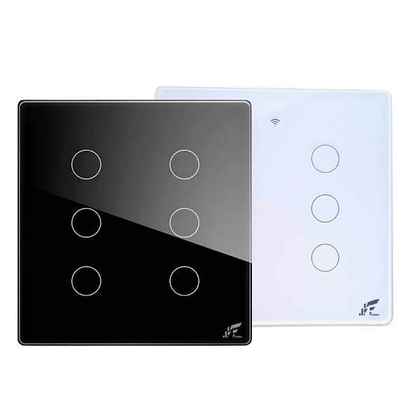 Interruptor Wifi Inteligente Sem Neutro 6 Botões Tuya Smart