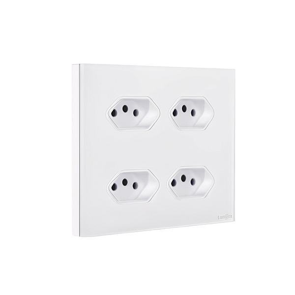 Tomada Quadrupla 4x4 Lumenx