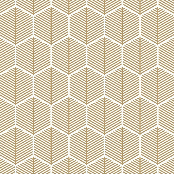 Papel De Parede 45cm X 5m Hexagono Regular Dourado
