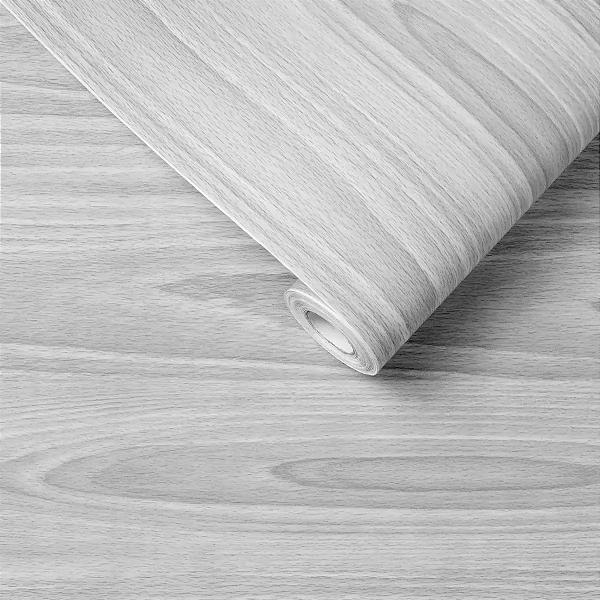 Papel De Parede 45cmx5m Madeira Cinza