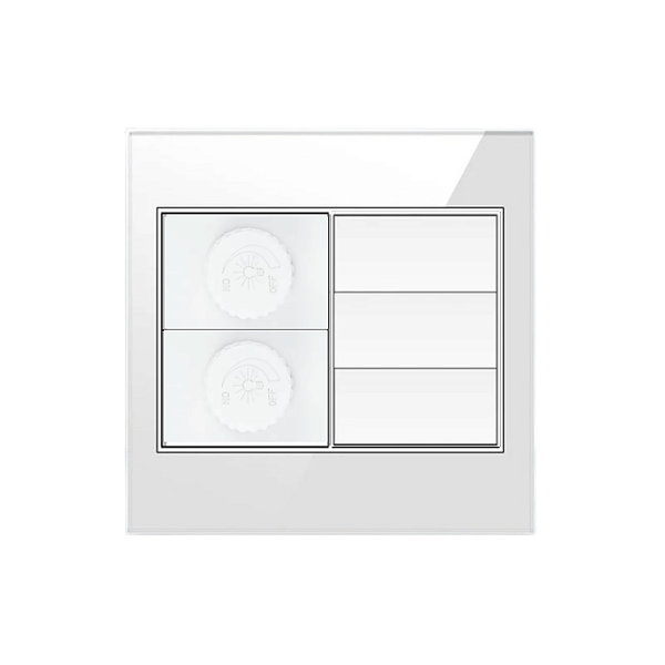 Interruptor Dimmer Duplo Painel De Vidro 4x4