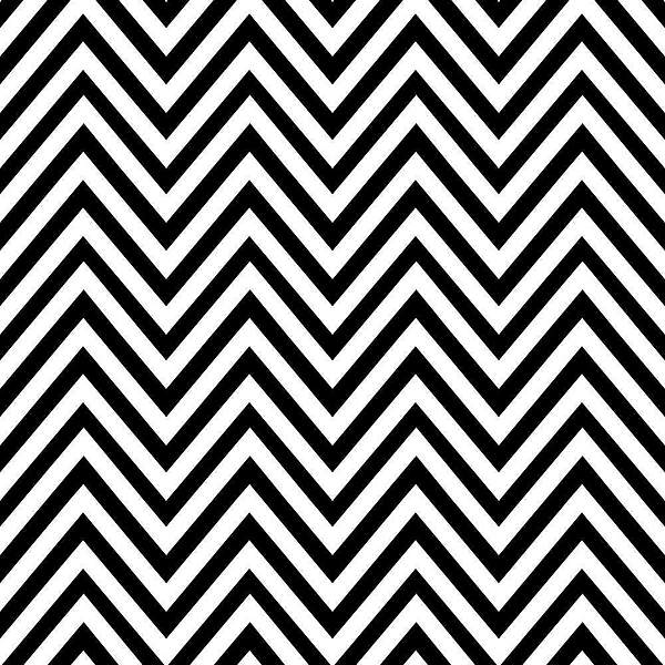 Papel de Parede Chevron Preto e Branco Autoadesivo Premium Zigzag Minimalista Estilo Clean Black White