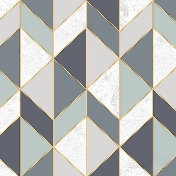 Papel De Parede Geométrico Chevron Premium LUMINOLÂNDIA 45cm x 5m Auto Adesivo Vinílico
