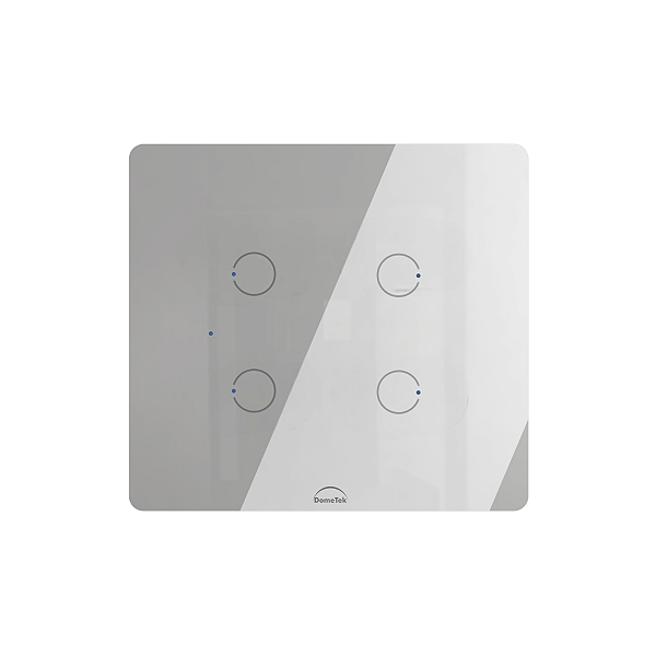 Interruptor Wifi Touch 4 Botões Linha Square 4x4 Dometek