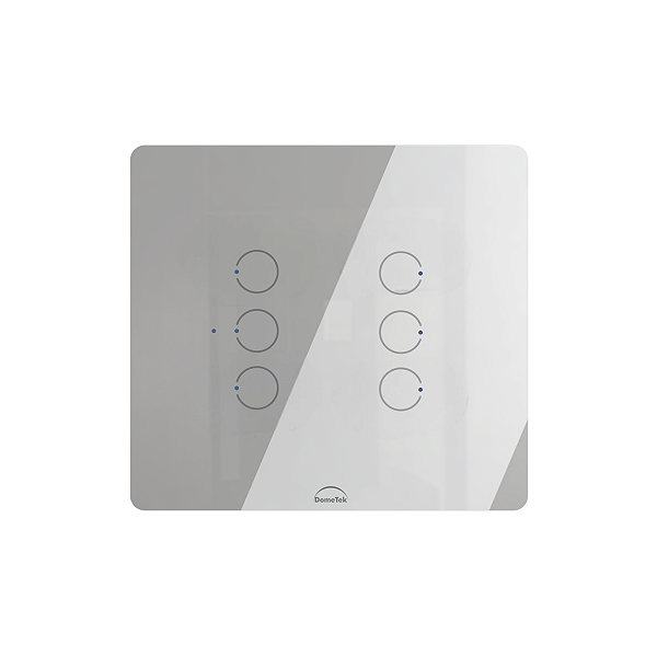 Interruptor Wifi Touch 6 Botões Linha Square 4x4 Dometek