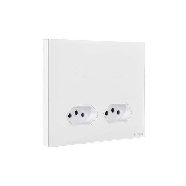 Interruptor Wi-fi 2 Botões E 2 Tomadas 20a 4x4 Lumenx