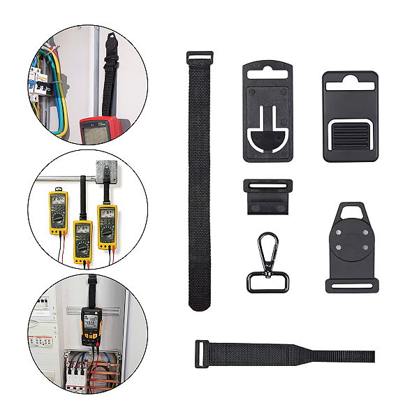 Kit Suporte Fixação Magnética Universal Para Multímetros Instrumentos Medição com Alça Mãos Livres