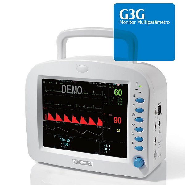 MONITOR MULTIPARAMETROS BÁSICO (ECG, RESP. SPO2, PNI) TELA DE 10.4" GENERAL MEDITECH