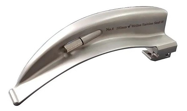 LÂMINA PARA LARINGOSCOPIO CURVA F4 MCINTOSH WELDON | Lote:259543621