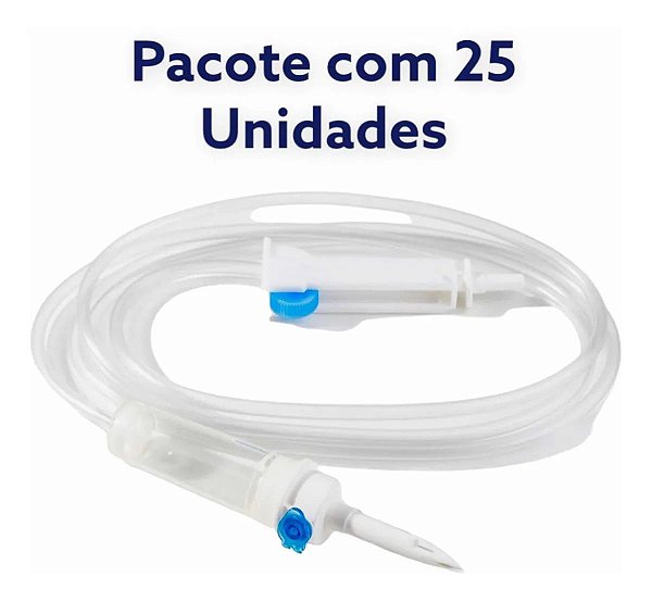 KIT 25 EQUIPOS PARA BOMBA DE INFUSAO UNIVERSAL MDKMED - 2.3m
