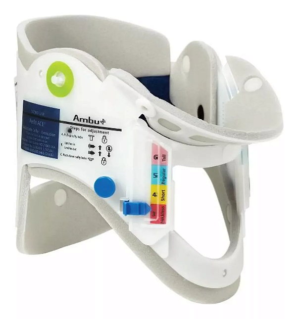 COLAR CERVICAL PARA RESGATE PERFIT 16 POSIÇÕES  - ACE AMBU