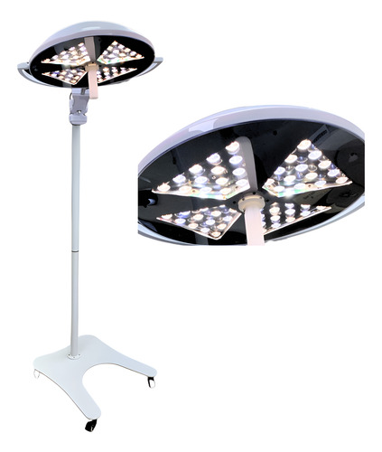 FOCO CIRÚRGICO VETERINÁRIO DE CHÃO 56 LEDS BIVOLT AUTOMÁTICO