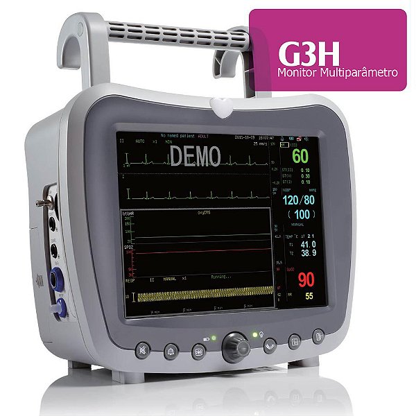MONITOR MULTIPARAMETROS TRANSPORTE 8,4" BASICO (ECG.RESP.SPO2 E PNI) GENERAL MEDITECH